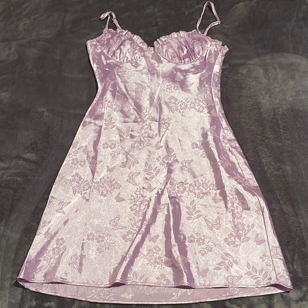 Lavender mini dress